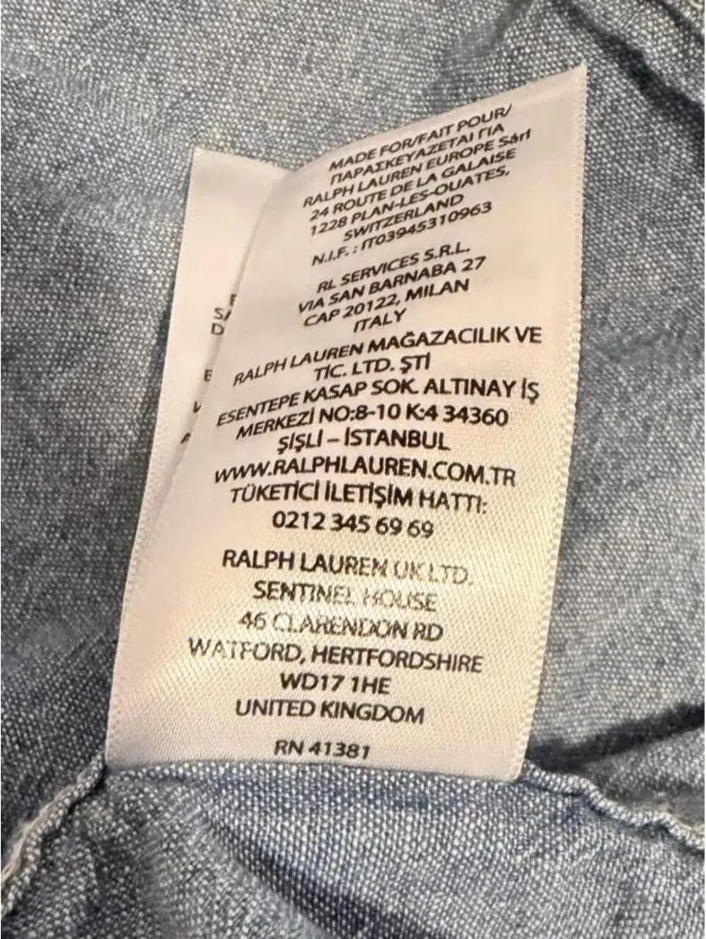 Polo Ralph Lauren Girls Tiered Denim Dress 7Y